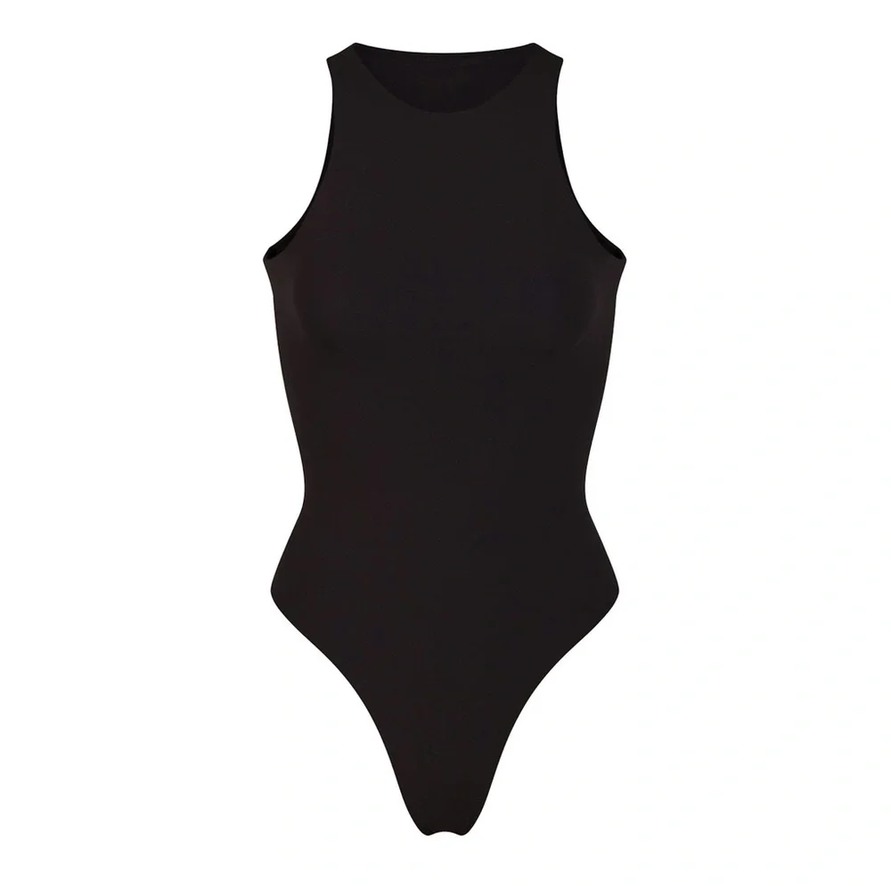 Skims Fits Everybody High Neck Bodysuit in Onyx/Black Size XL NWT - Picture 2 of 7